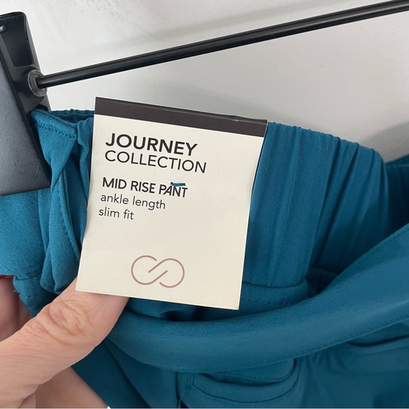 NWT Calia Journey Self Belt Ankle Pants Size L Ink Blue Pull On Athleisure   14 - Picture 6 of 6